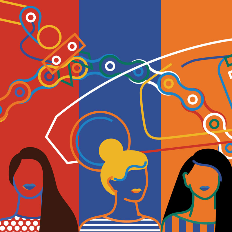Women in engineering graphic
